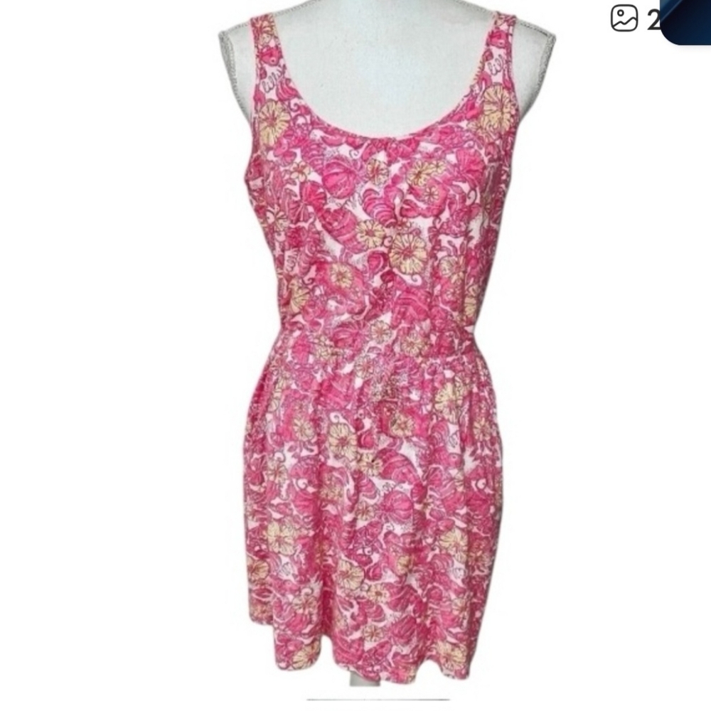 Lilly Pulitzer Kora Mini Dress Chum Bucket Print. Size S - Picture 10 of 11